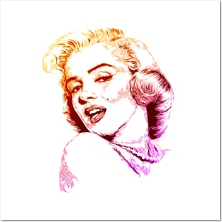 Marilyn Monroe portrait Posters and Art